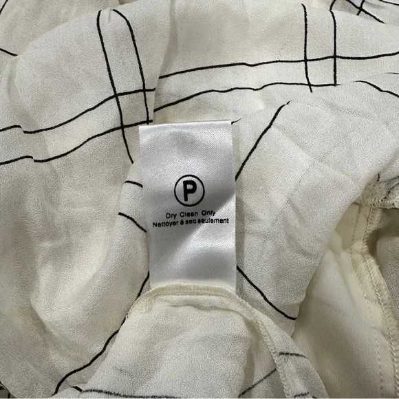 Anthropologie Embroidered Plaid Blouse - White and Green - Picture 7 of 8